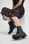 SLOANE urban-black commando boots.