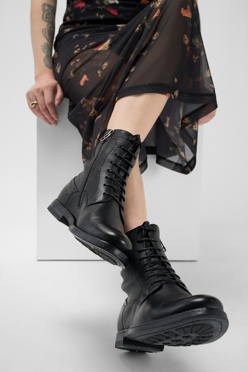 SLOANE urban-black commando boots.