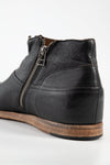 BRUCE rugged-black ankle boots.