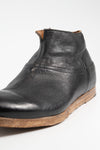 BRUCE rugged-black ankle boots.