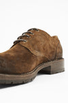 BURTON rust-brown suede derby shoes.