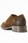 BURTON rust-brown suede derby shoes.