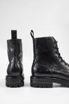 CAMDEN jet-black lace up boots.