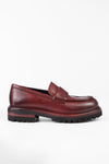 CAMDEN red-berry slip on shoes.