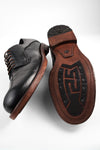 EYTON imperial-black derby shoes.