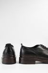 LAMBETH  jet-black welted derby shoes.