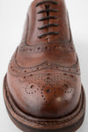 LENNOX cognac brogue oxford shoes.