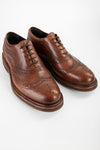 LENNOX cognac brogue oxford shoes.