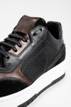 MADDOX urban-black patina sneakers.