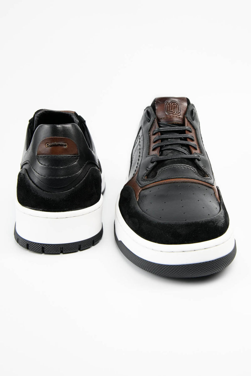 MADDOX urban-black patina sneakers.