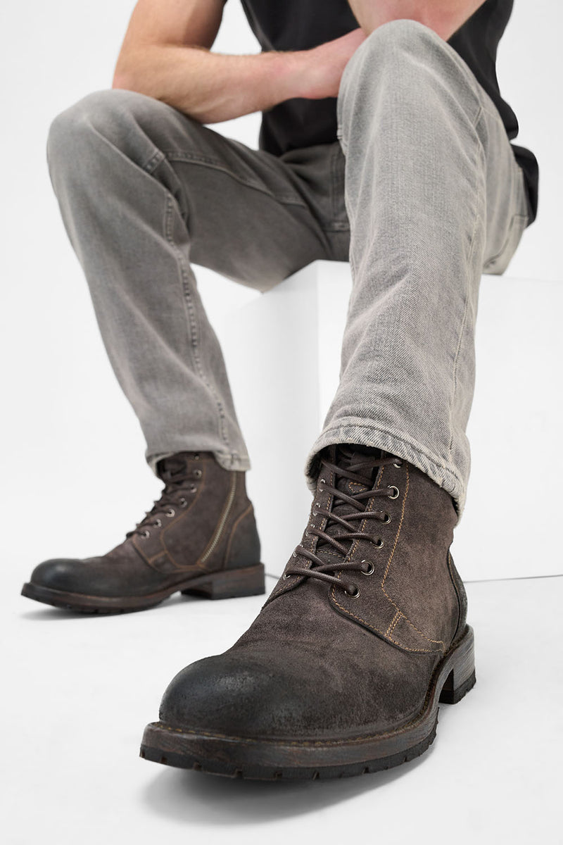 Mens gray ankle boots hotsell