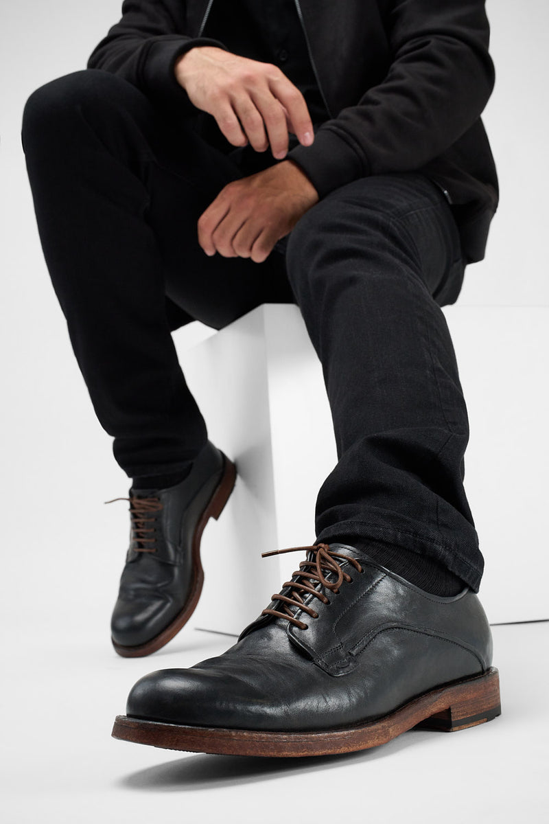 EYTON imperial-black derby shoes.