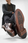 EYTON raw-timber derby shoes.