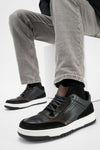 MADDOX urban-black patina sneakers.