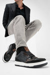 MADDOX urban-black patina sneakers.