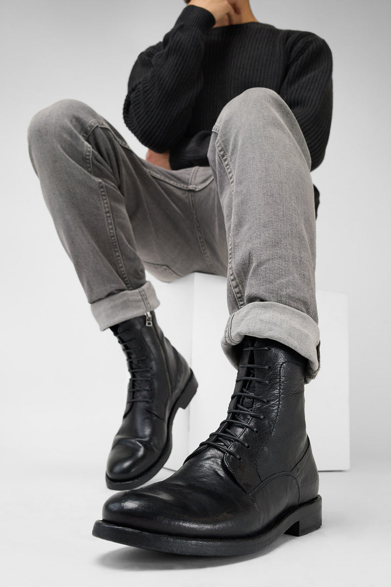 SLOANE urban-black commando boots.