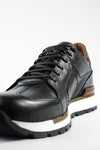 OWEN tuxedo-black triple stitched wingtip patina runners.