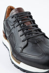 OWEN tuxedo-black triple stitched wingtip patina runners.