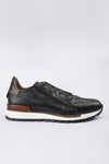 OWEN tuxedo-black triple stitched wingtip patina runners.