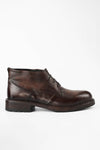 ROWLEY raw-chestnut folded chukka boots.