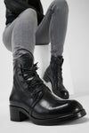 EXETER jet-black lace up boots.