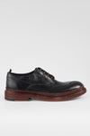 YORK imperial-black welted apron derby shoes.