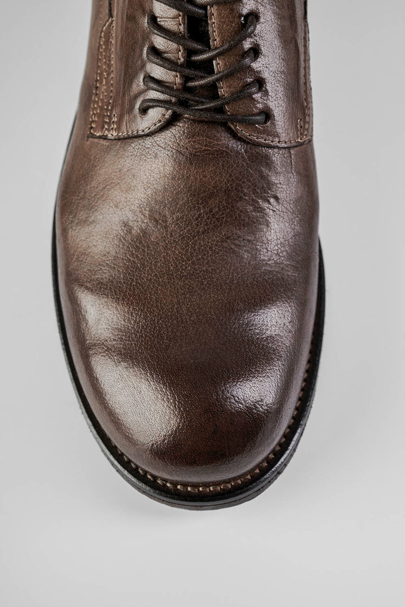 BROMPTON tundra-brown suede derby shoes, untamed street