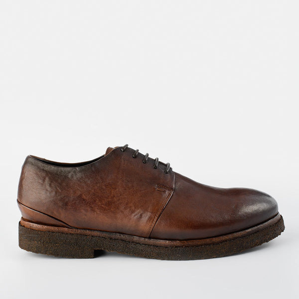 BROMPTON tundra-brown suede derby shoes, untamed street