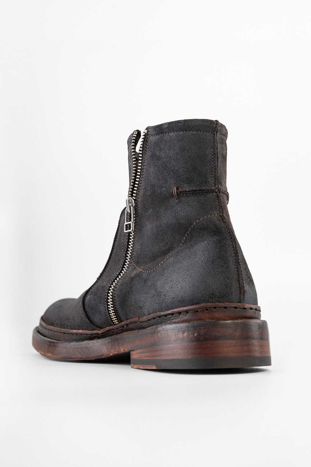 YORK lava-grey welted laceless boots | untamed street – UNTAMED STREET