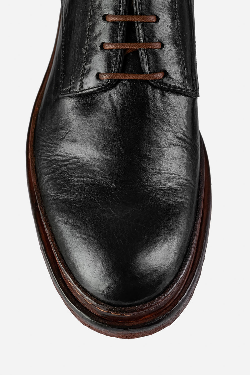 The Row black Leather Ranger Derby Shoes, Harrods UK in 2023