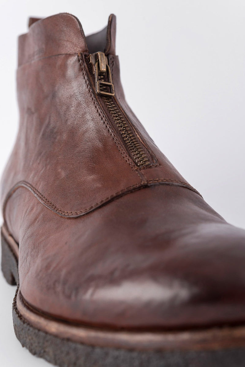 BROMPTON terra-brown derby shoes, untamed street