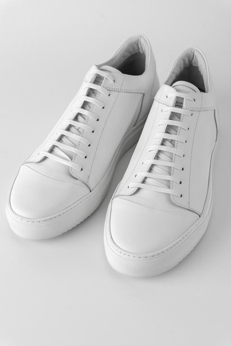 SOHO white-whisper cap toe sneakers | untamed street | men – UNTAMED STREET